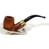 Peterson Natural Straight Grain Gold Mount 65 Pipe (PE535)